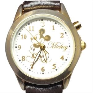 Disney X Sekio Mickey Mouse Musical Gold Watch RARE H2F